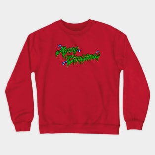 Melting Merry Christmas Candy Cane Crewneck Sweatshirt